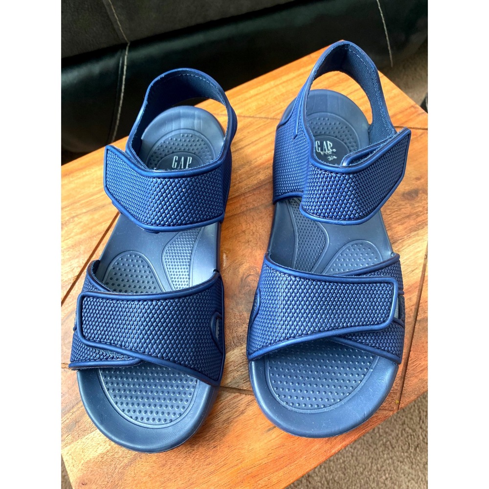 GAP Kids Sandals Water Shoes‎ Adjustable Straps Blue Size 3/4